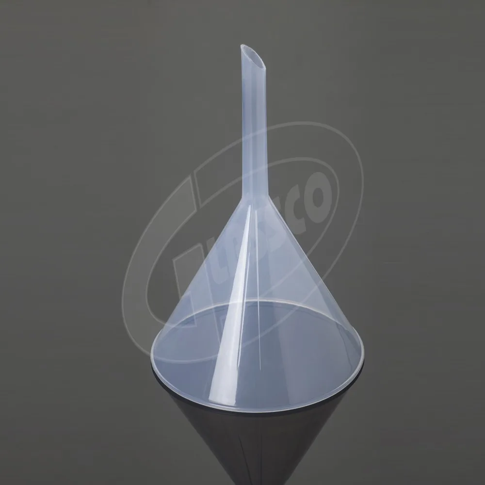 Polypropylene 100/150mm Long Stem Funnels, Have Smooth Walls