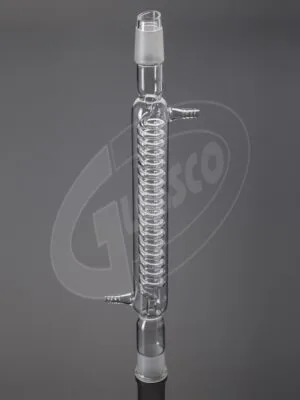 Boro 3.3 Glass Coil Condenser with ASTM E- 438 Type 1 Class A