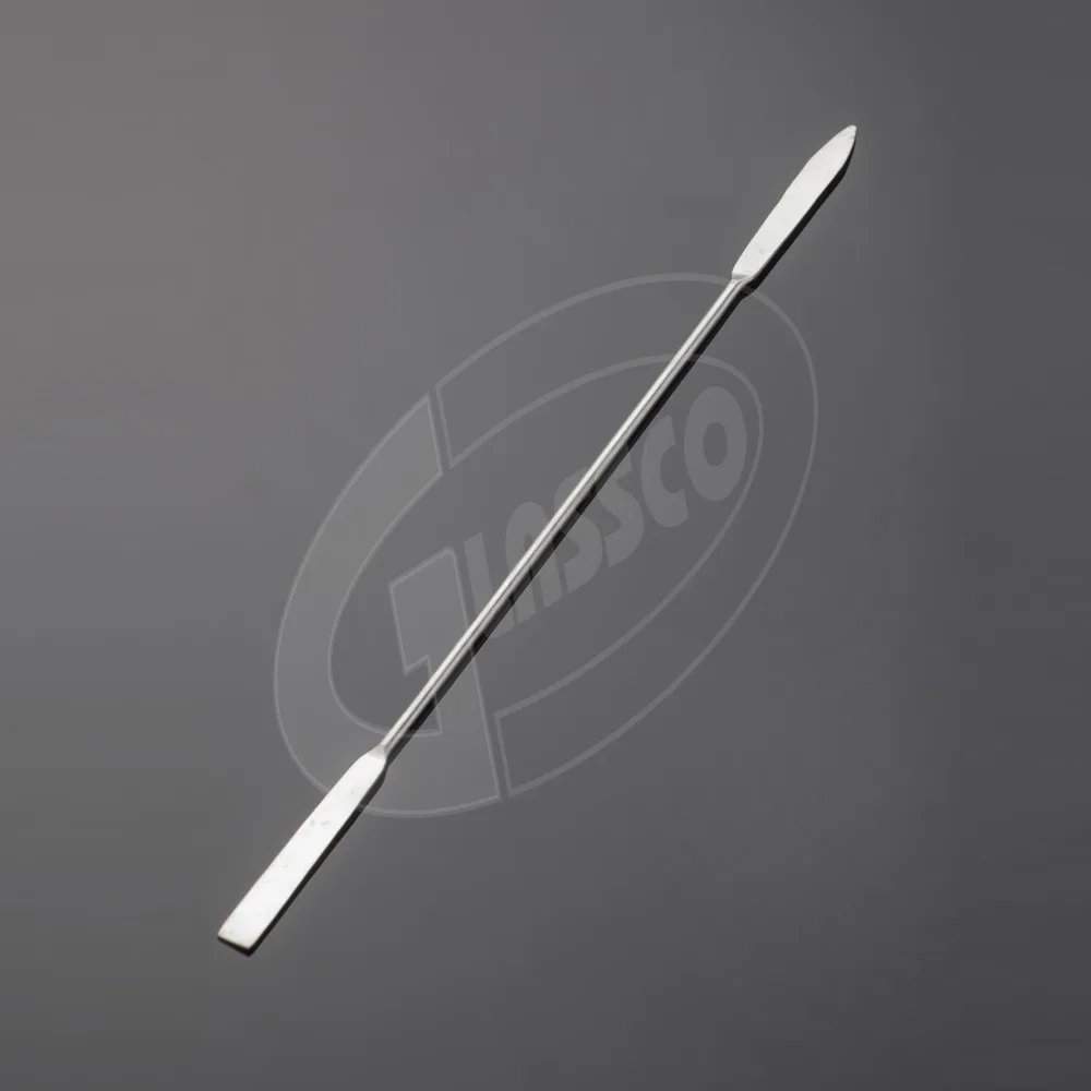 SS Spatula, Double, One End Tapered, & One End Flat, 155,260,305mm