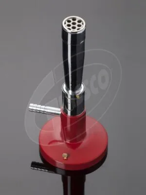 Buy Now Burner, Meaker, DIN, Chrome Plated, Red Painted, With Stopcock