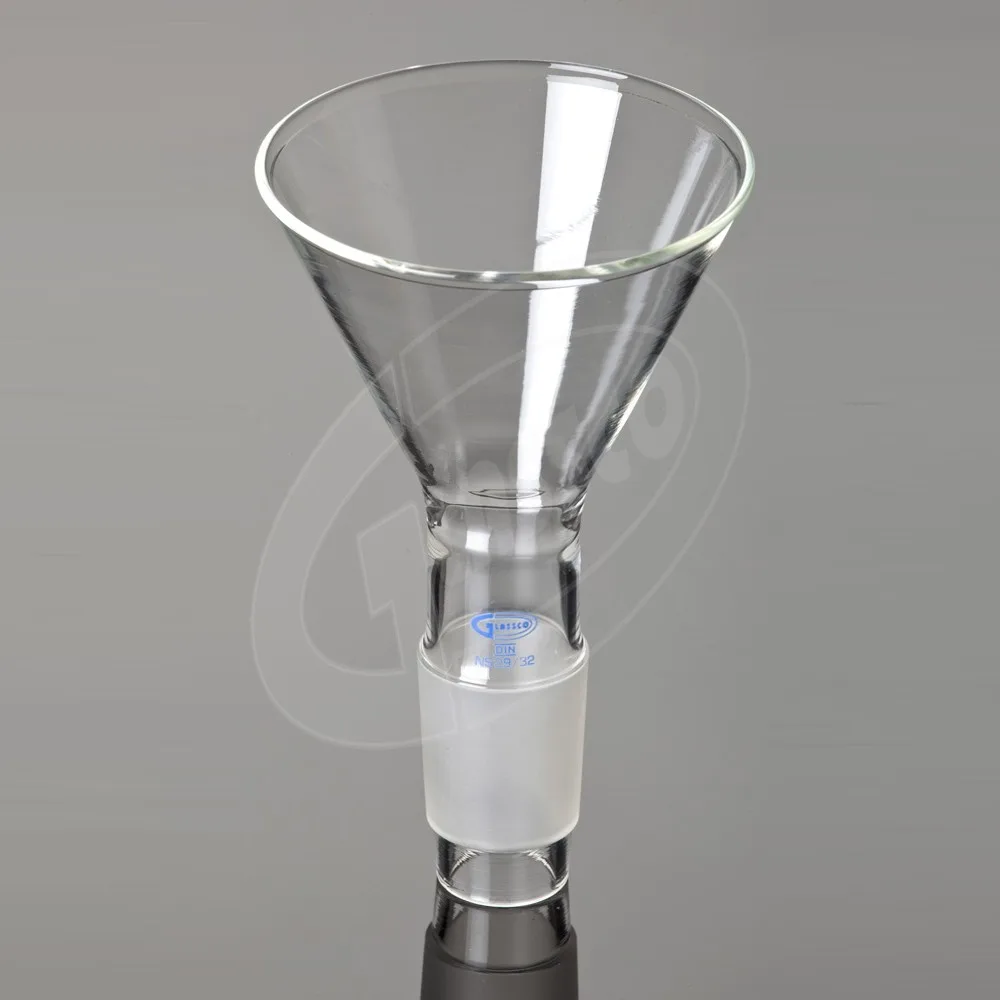 Borosilicate Glass Funnel Short Stem For Powder With Cone
