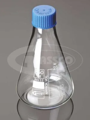 Flask Erlenmeyer, with Screw Cap, ASTM