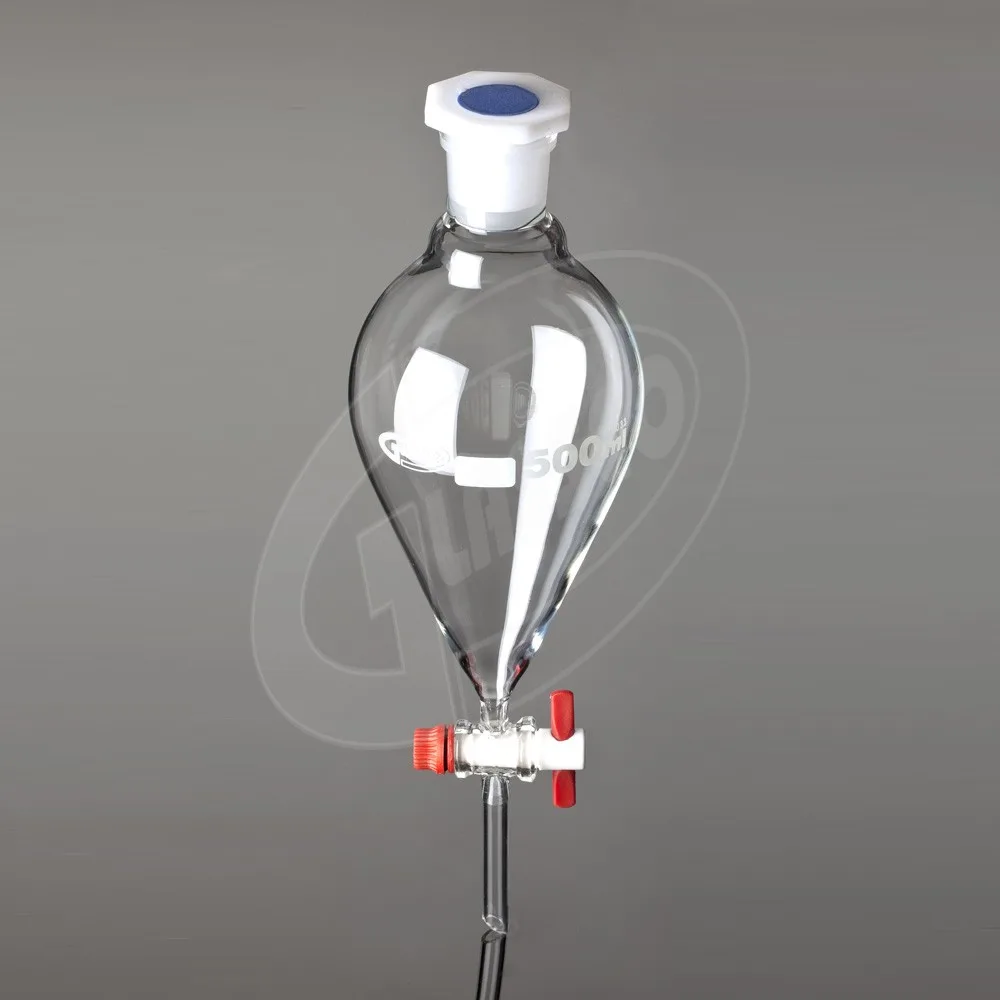 Order Now Boro 3.3 Separating Funnel Globe (ISO Shape), PTFE Stopcock
