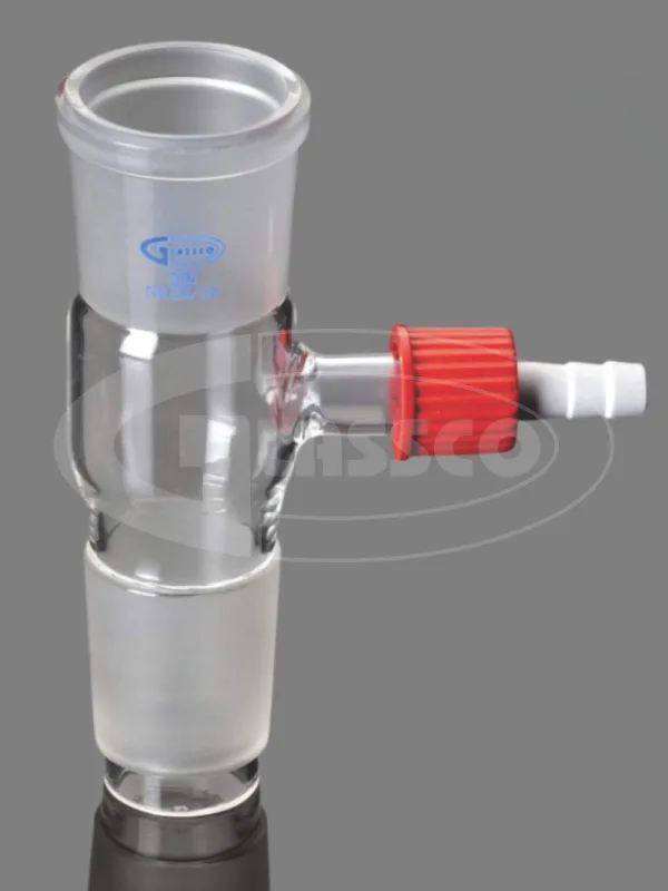 3.3 Boro Glass Vacuum/Gas Adapter, Hose Connection & Male Joint