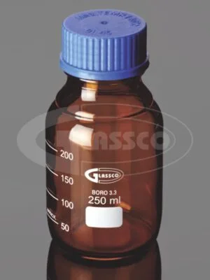 Reagent bottle amber color with screw cap