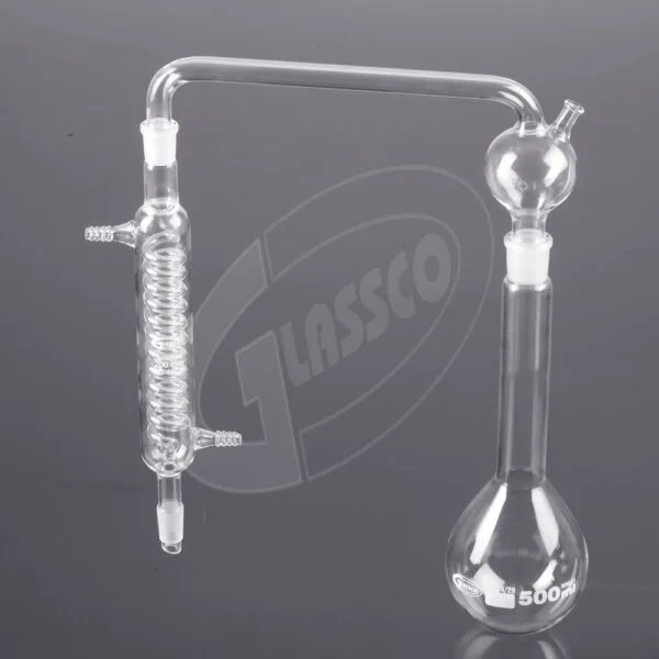 Order Now Borosilicate 500ml Ammonia Distilling Apparatus With Graham Condenser & Interchangeable Joint