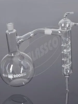 3.3 Boro Glass Distilling Apparatus, with Friedrichs Condenser, Interchangeable Joint & Stopper