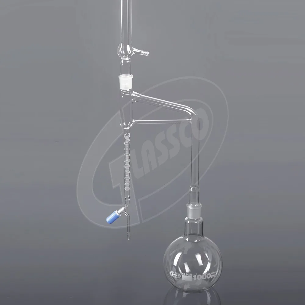 Order Now Borosilicate Glass Essential Oil Determination Apparatus. Clevenger Apparatus. Flask Capacity 1000ml