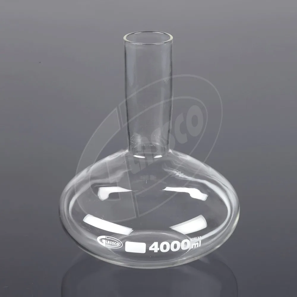 3.3 Boro Clear glass Haffkine Culture Flask, Suitable for Polenske Apparatus 3000,4000ml