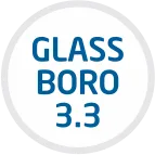 Boro 3.3 or Borosilicate 3.3 is a type of glass having very low coefficient of thermal expansion