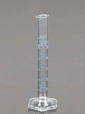 Measuring Cylinder Class A, Hex Base, DIN EN ISO, Individual work certificate 139.523.00A
