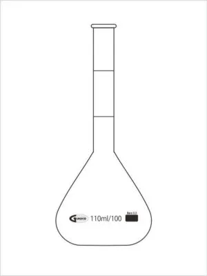 thumbnail image 2 of Glassware| Volumetric Flask | Class B | Capacity 150ml | Neck Size 14/23 | Borosilicate 3.3 | Low Exp. | Pack Of 2 2 of 11