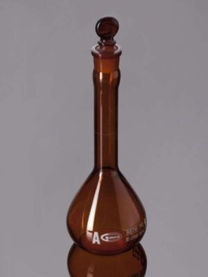 Flask, Volumetric, Amber, CLASS A, Serialized, Calibrated at 20°C 134.236.00A