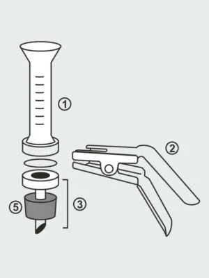 Glass Microanalysis Filter Holders For 25 mm Disc Filters with frit support. 259.202.01