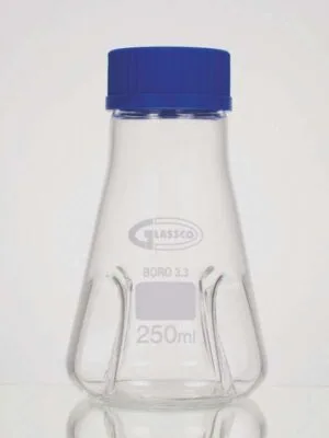 Flask, Culture, Baffled, Heavy Wall, PP Screwcap with PTFE Liner 075.212.04