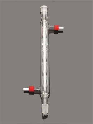 Boro 3.3 Glass Coil Condenser With Glass Connectors, ASTM E- 438 Type 1 Class A