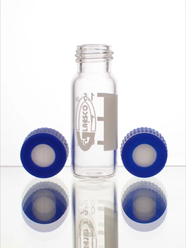 Caps Certified 9mm-2ml Screw neck Vials