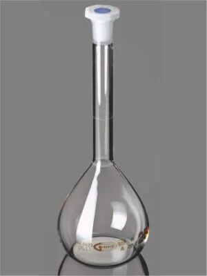 Flask, Volumetric, Class A NABL, USP, with Penny Head Glass & PE Stopper Calibrated at 20°C